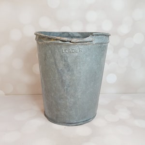 Antique Leader Galvanized Sap Bucket