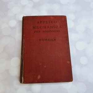 Vintage Angewandte Mechanik Buch, 1938