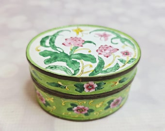 Antique Chinese Canton Enamel Box