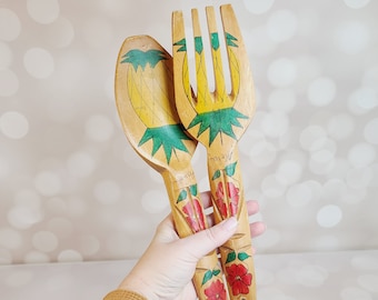 Vintage Gabel Löffel Dekor, Hawaii