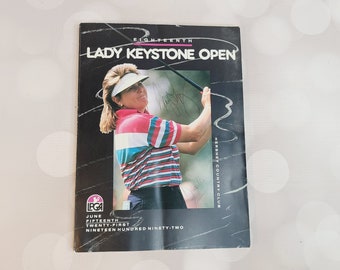Vintage 1992 LPGA Tour Program, Lady Keystone Open with Signatures