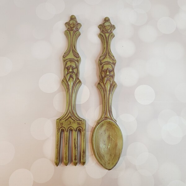 Fork and Spoon Wall Decor Etsy