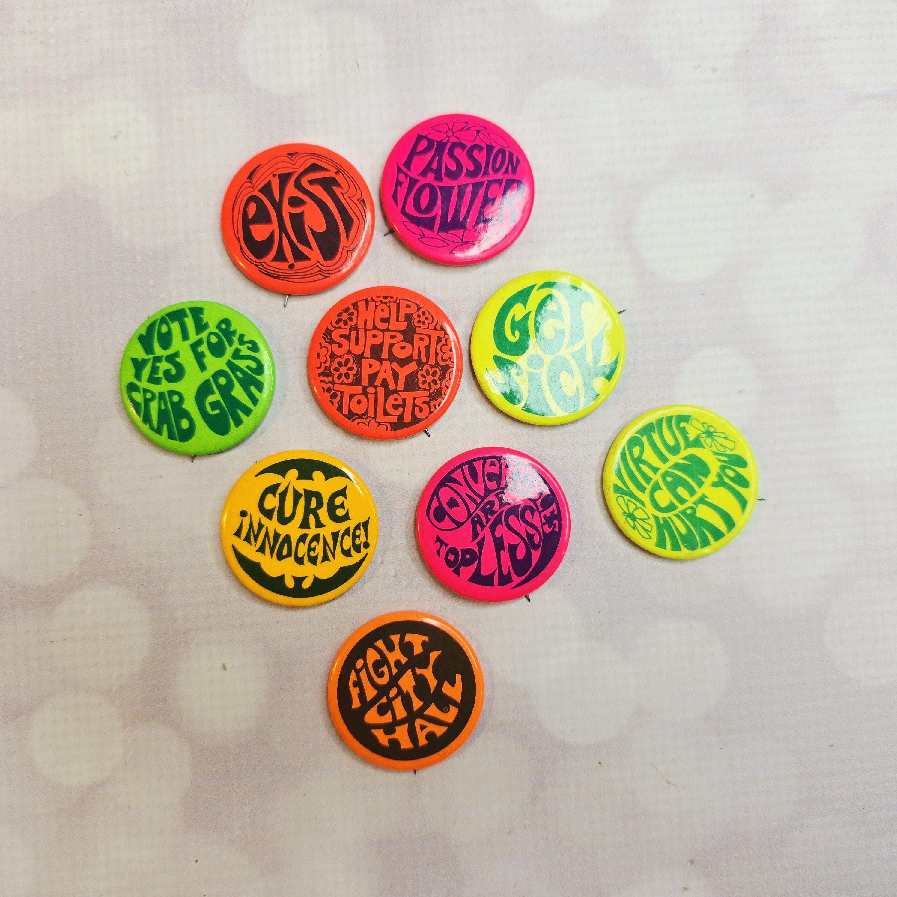 1960s Counter Culture Buttons - Etsy
