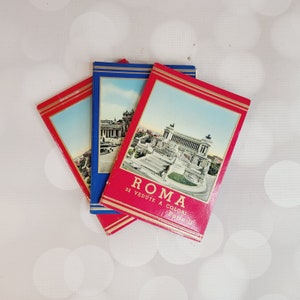 Carnets de voyage vintage à Rome, Set de 3