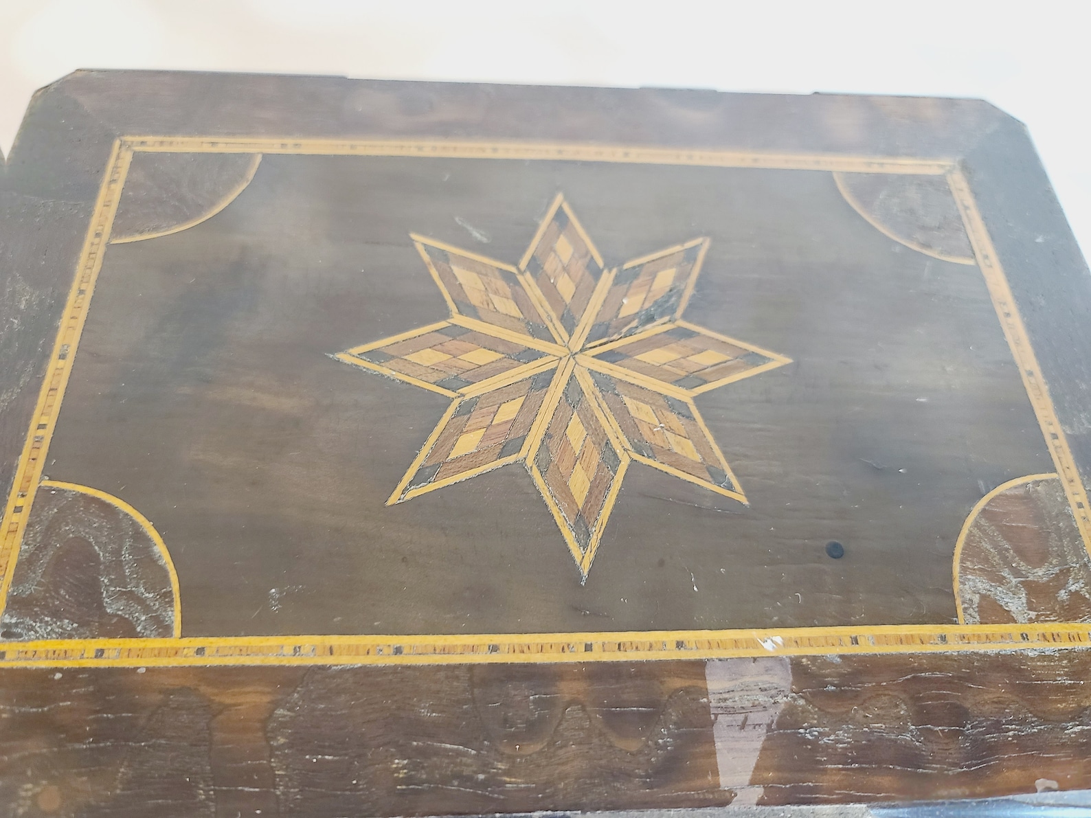 Vintage Inlaid Wood Jewelry Box - Etsy