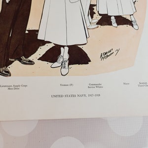 Vintage Uniforms of the US Navy Print, H. Charles McBarron Jr image 2