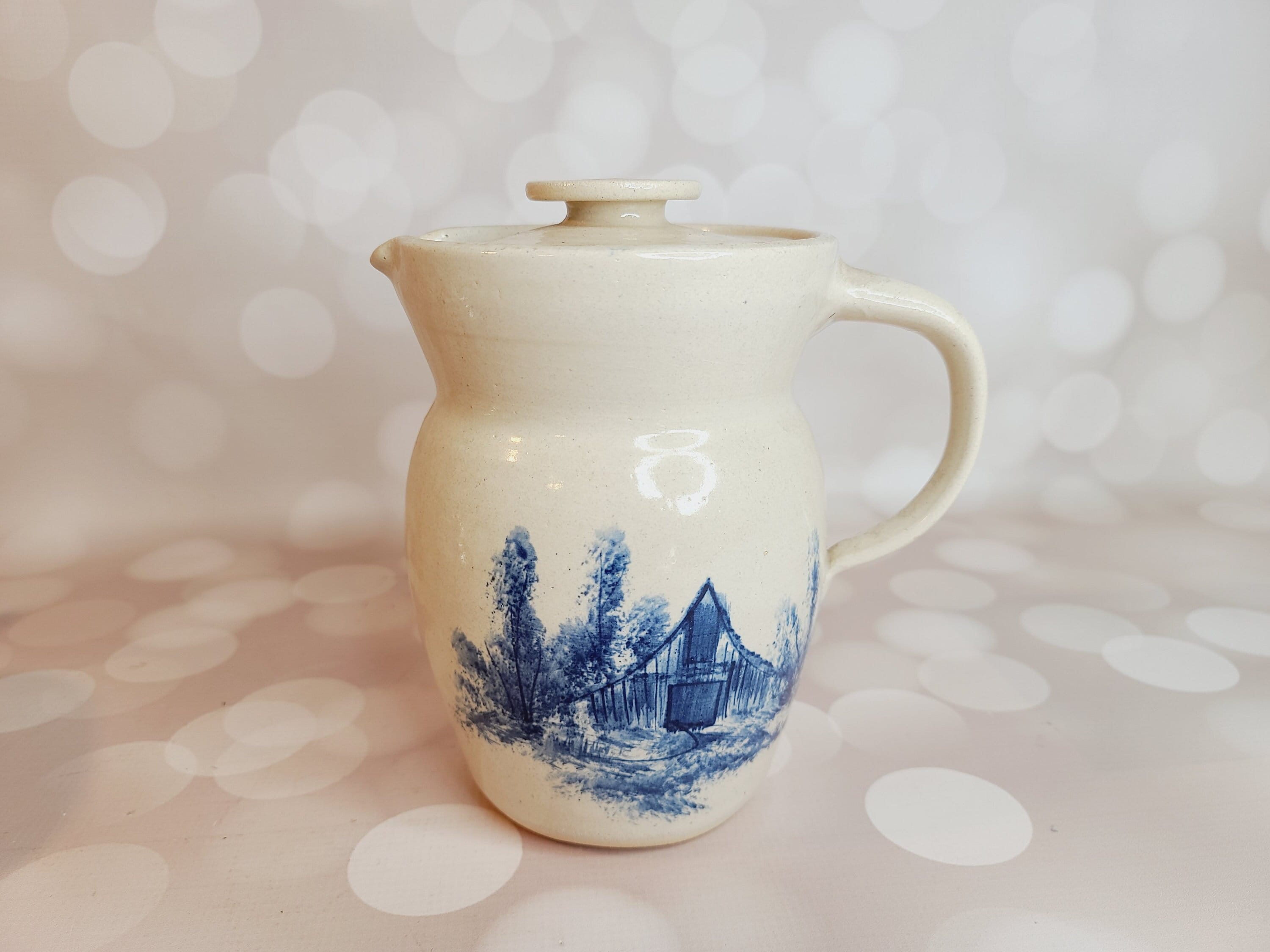 Vintage PR Storie Pottery Pitcher - Etsy