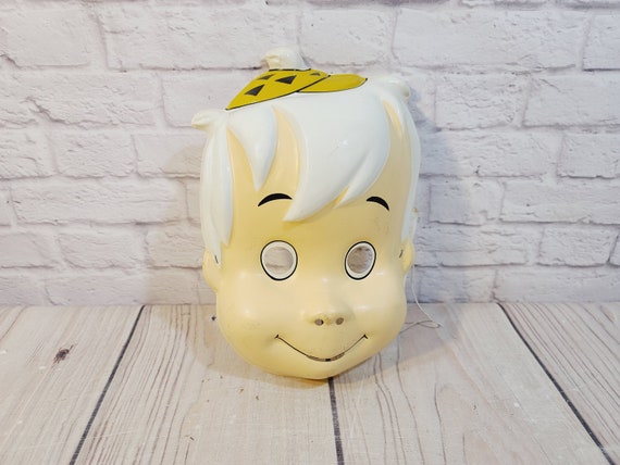 Vintage Bam Bam Halloween Mask - image 1