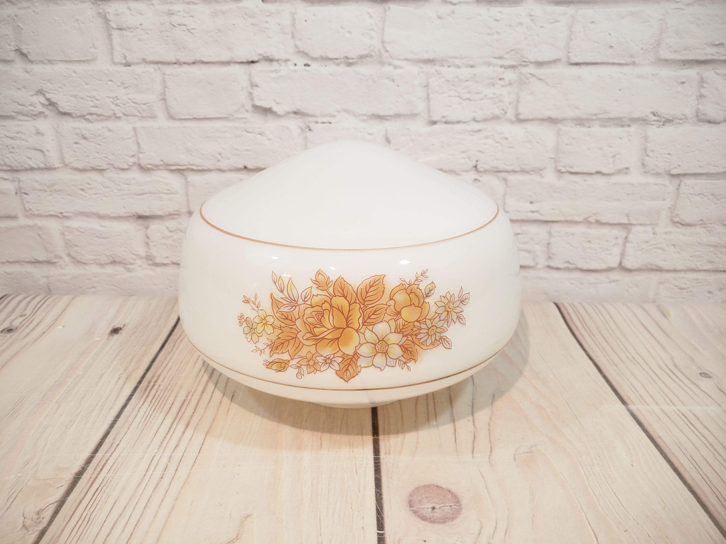 Vintage Painted Ceiling Light Globe Etsy