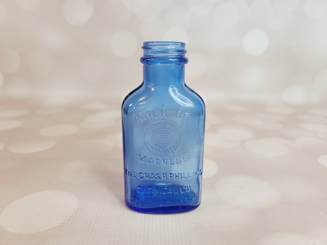Vintage Phillips Milk of Magnesia Bottle - Etsy