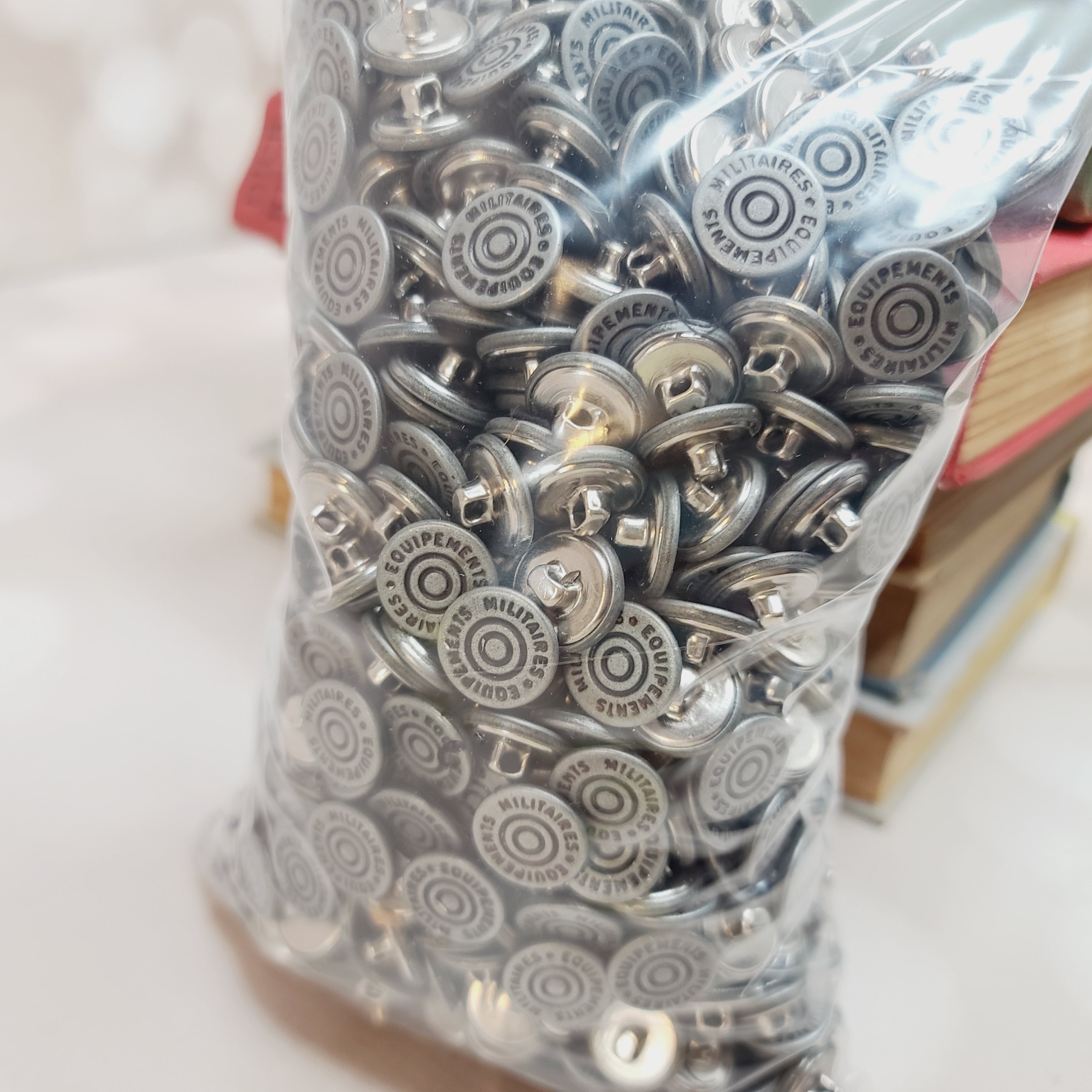 Vintage Militaires Equipment Buttons, Set of 20, New Old