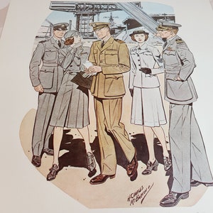 Vintage Uniforms of the US Navy Print, H. Charles McBarron Jr image 2