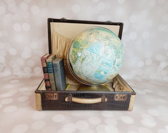 地球儀 ランドマクナリー ヴィンテージ ランドマクナリー ワールドポートレート地球儀 - Etsy 日本