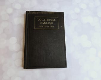 Libro antiguo de inglés vocacional, 1917