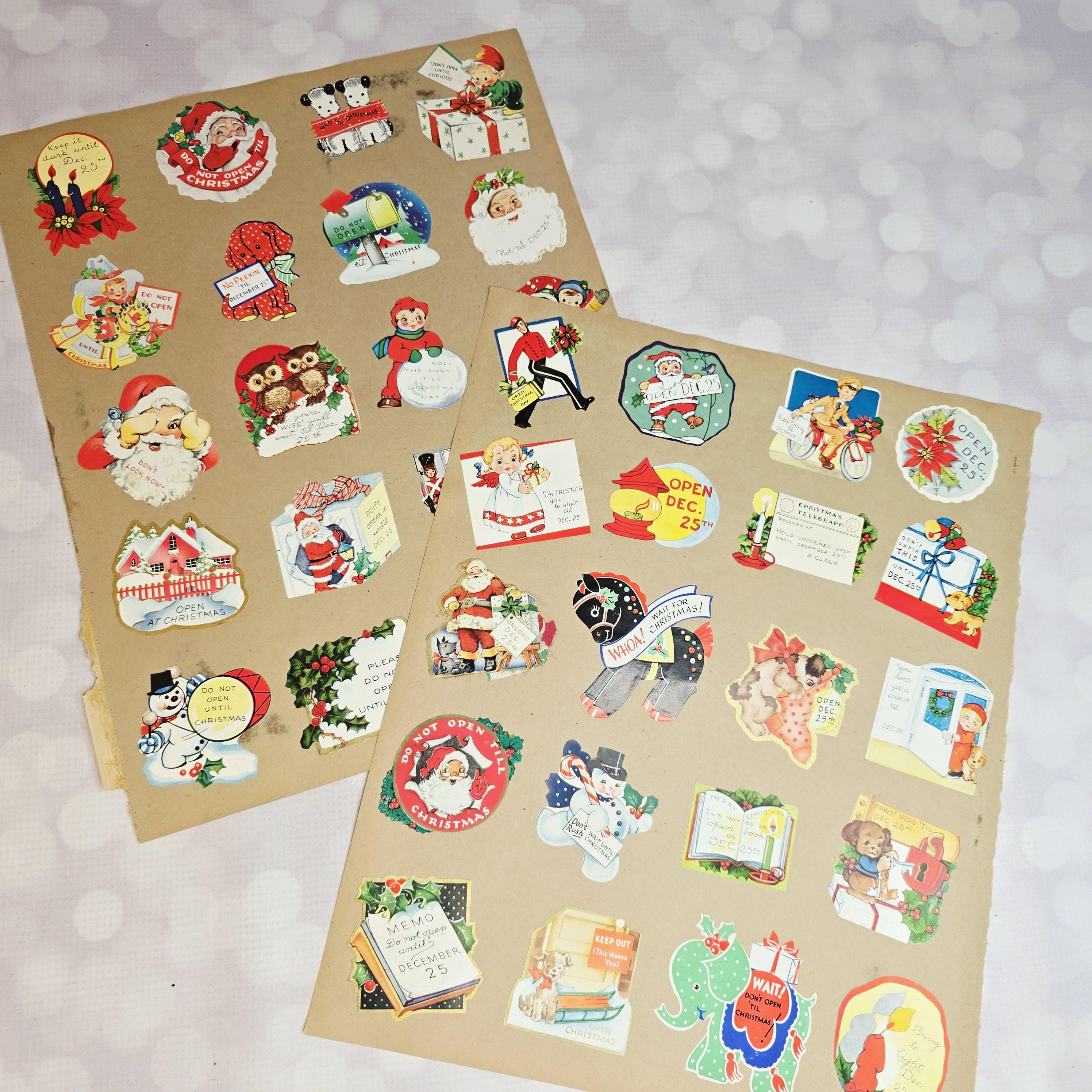 Vintage Christmas Ephemera Sheets