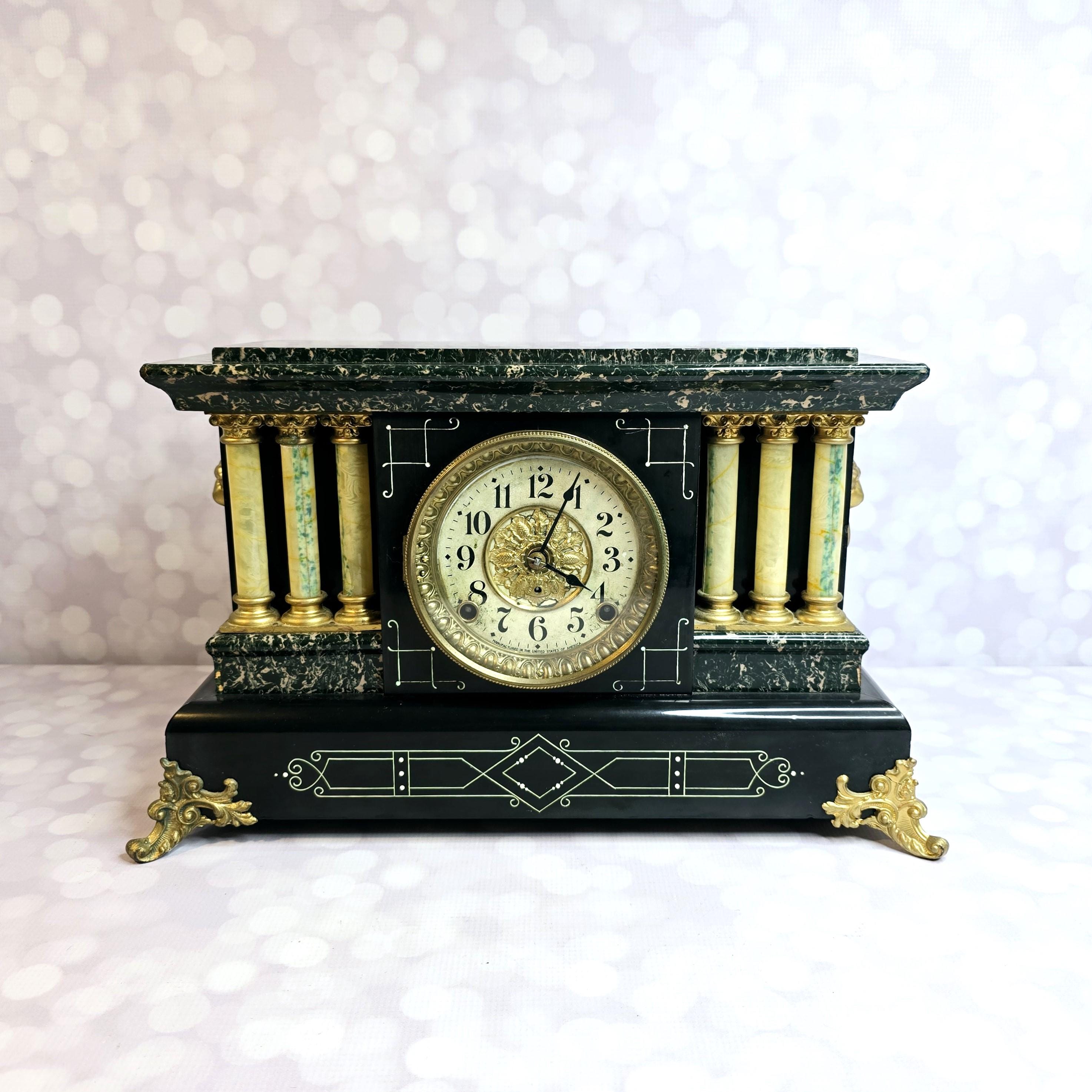 Vintage Seth Thomas Adamantine Six Column Mantel Clock - Etsy