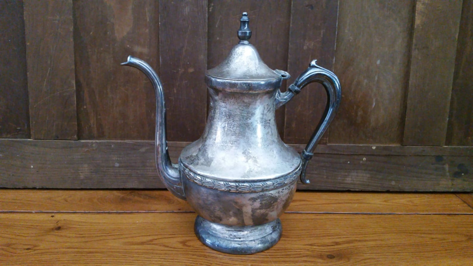 Vintage National Silver on Copper Teapot Coffee Pot Serving Etsy
