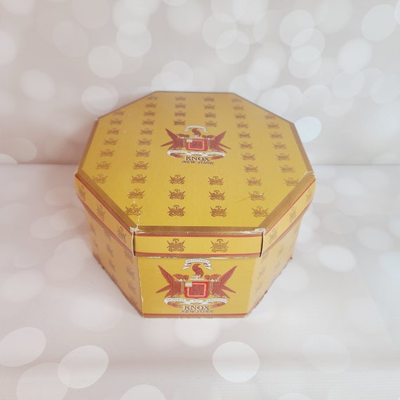 Vintage Knox Hat Box, Octagon - image 5