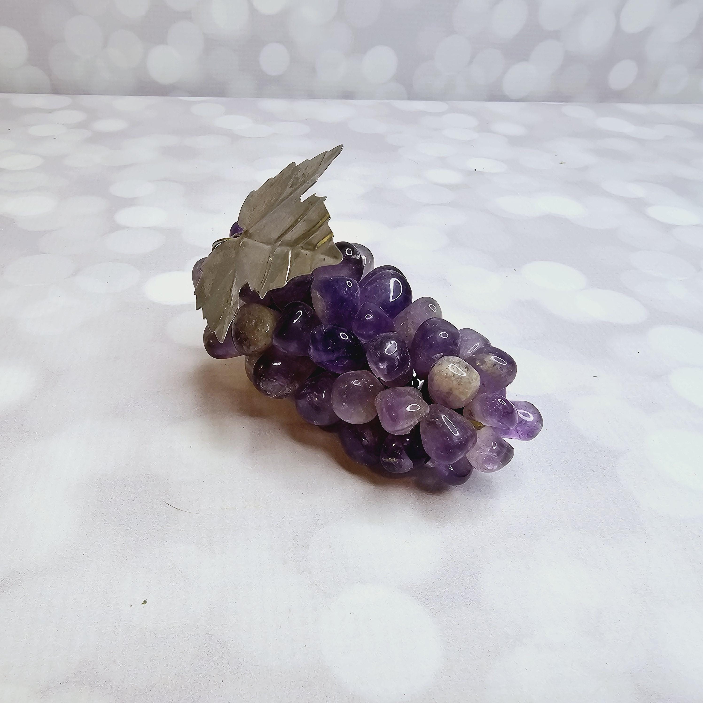 Grape Agate Cluster, Super Satiny Amethyst Purple Grape