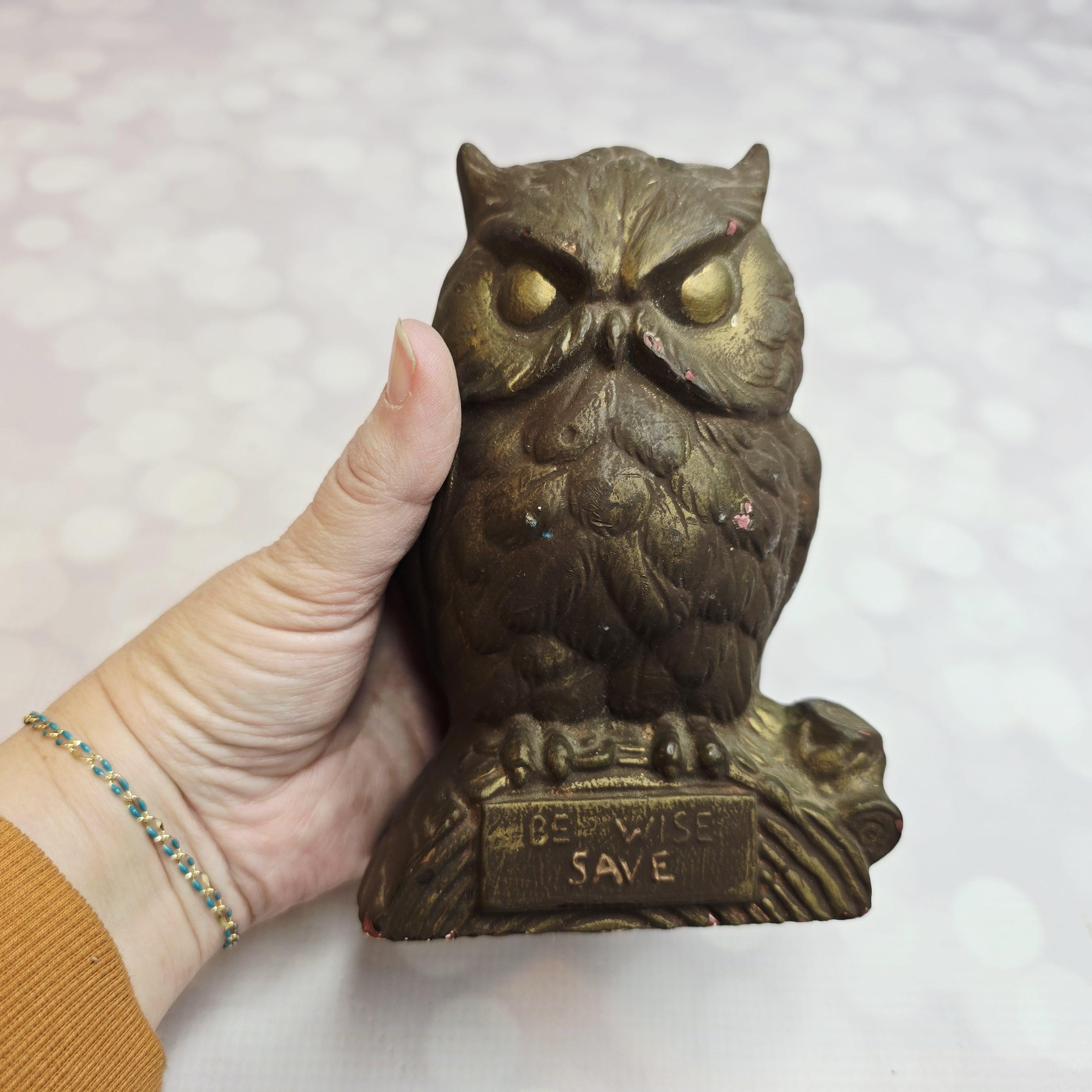 Vintage Owl Piggy Bank - Etsy