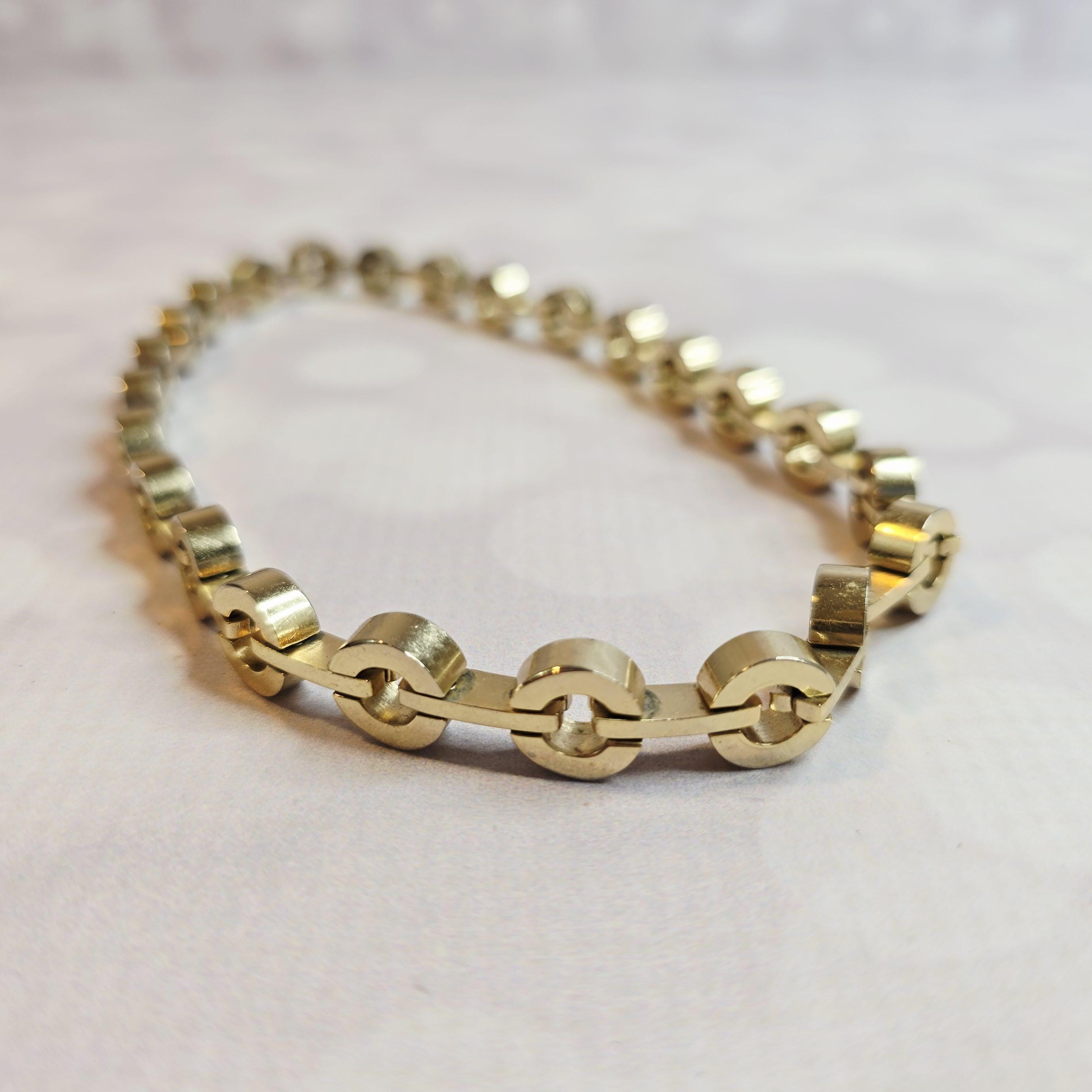 Vintage Gold Toned Reinad Necklace