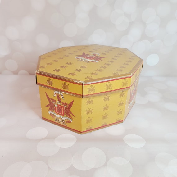 Vintage Knox Hat Box, Octagon - image 1