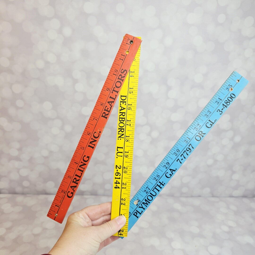 Vintage Advertising Folding Ruler - Etsy