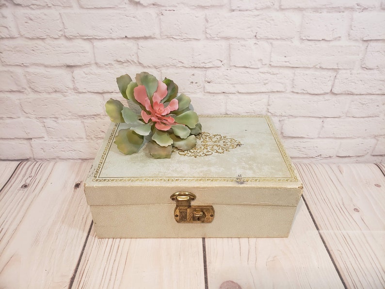 Vintage Blue Jewelry Box