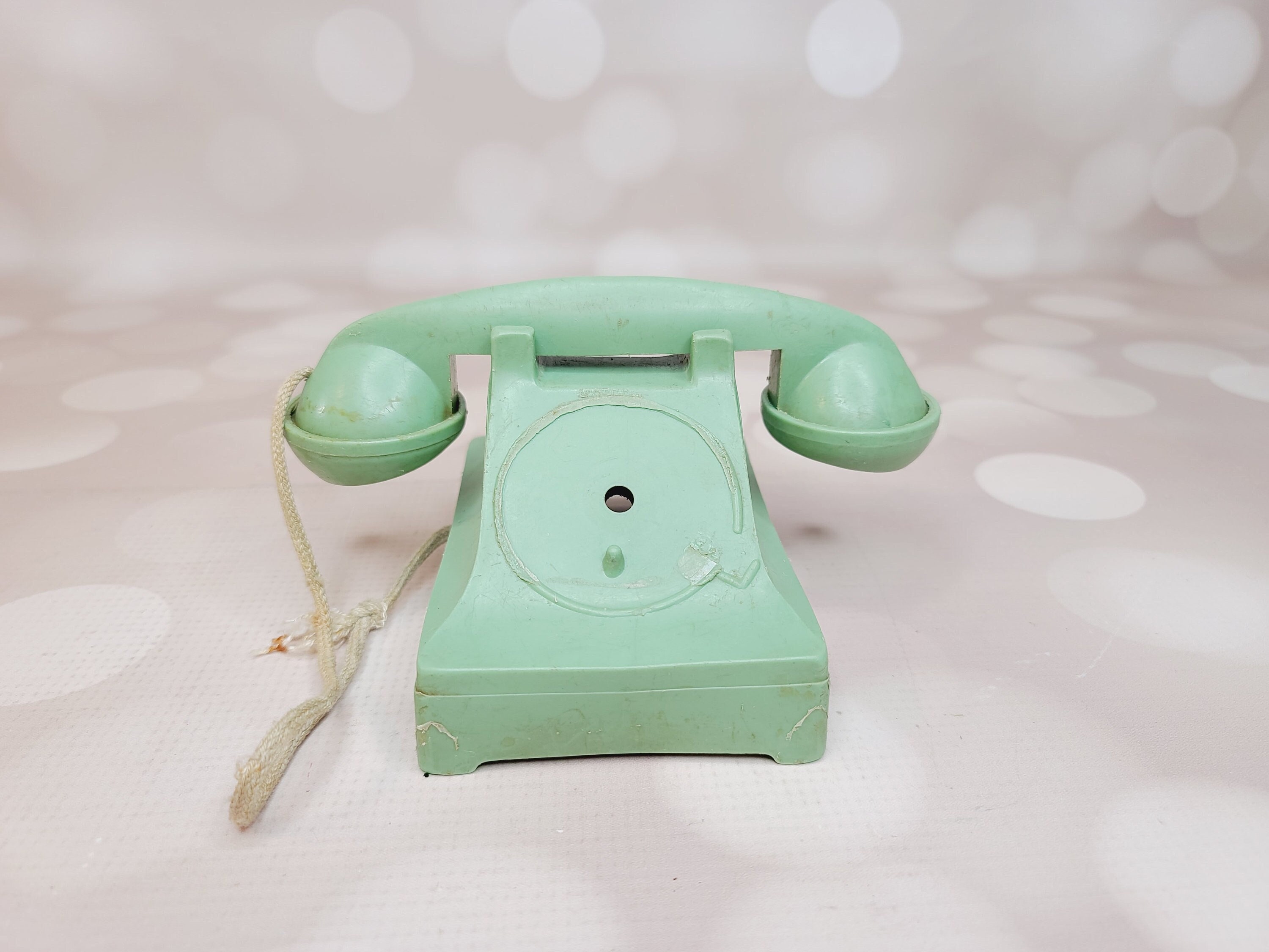Vintage Green Toy Phone
