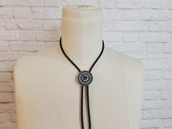 Vintage Bolo Tie, Jeweled - image 3