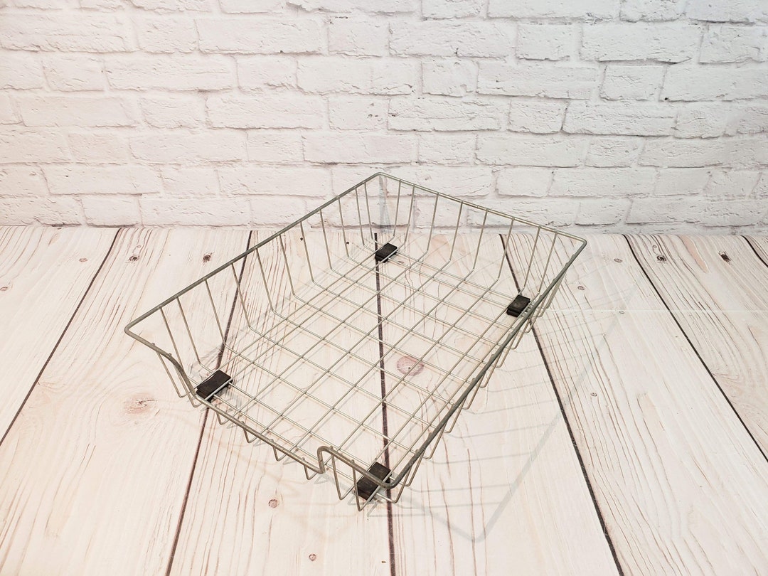 Vintage Wire Paper Basket, Office Etsy