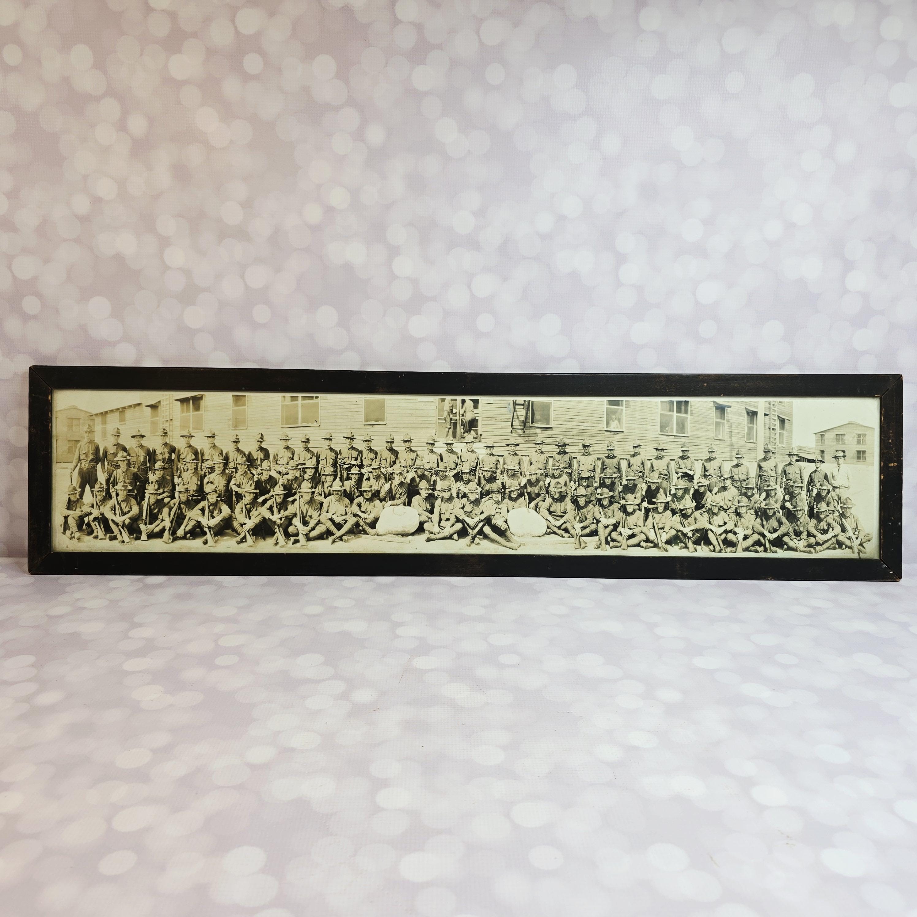 Vintage WWII Military Panoramic Yard Long Framed Photo - Etsy
