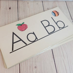 Tarjetas de cartas vintage, Escuela de aprendizaje