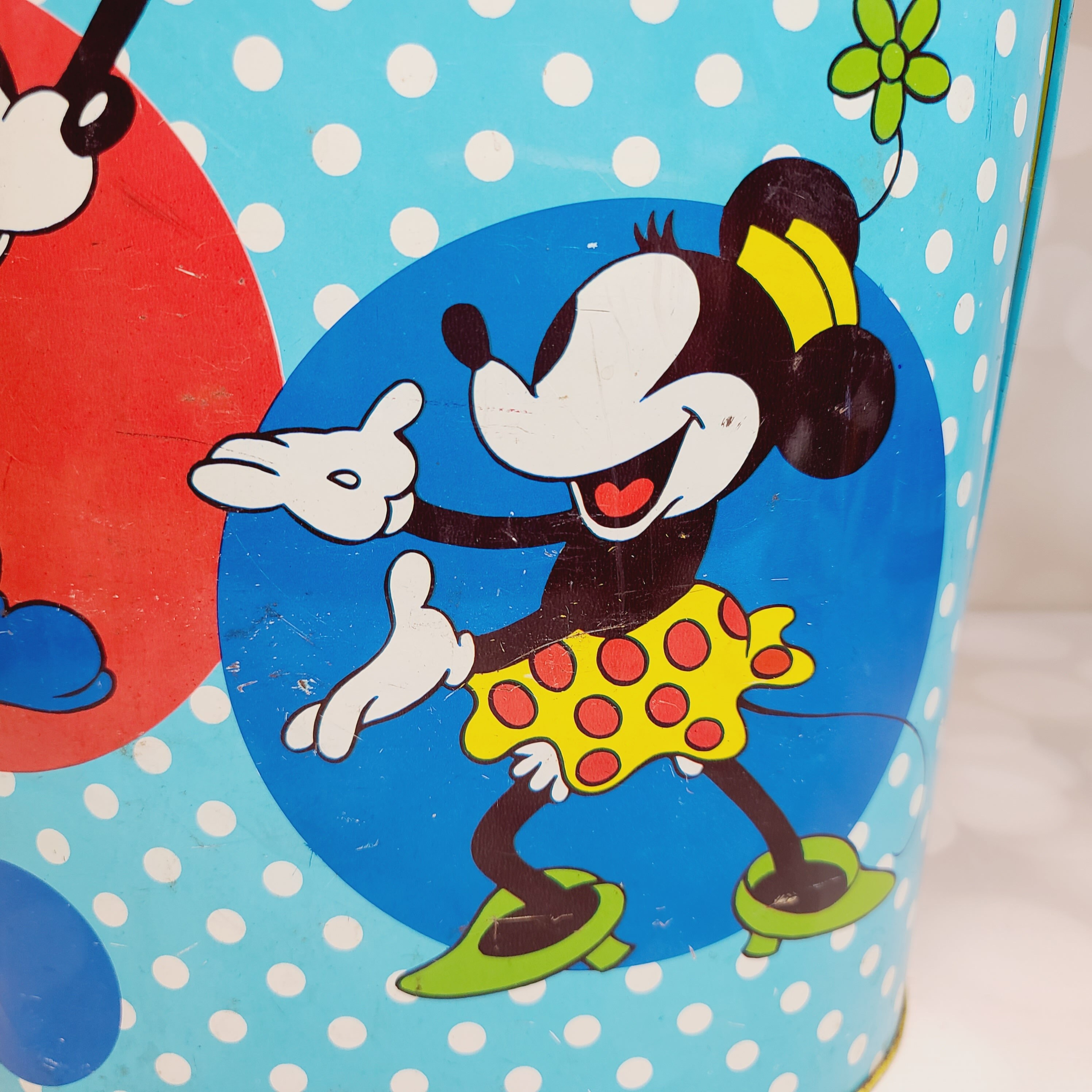 Vintage Metal Mickey Mouse Trash Can - Etsy Canada