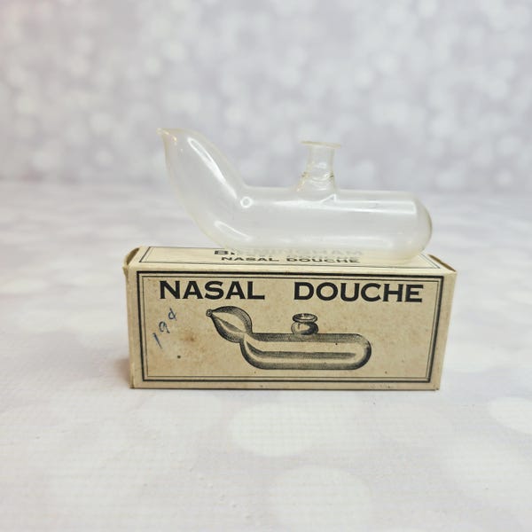 Vintage Woltra Glass Nasal Douche