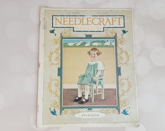 Revista Antique Needlecraft, julio de 1924