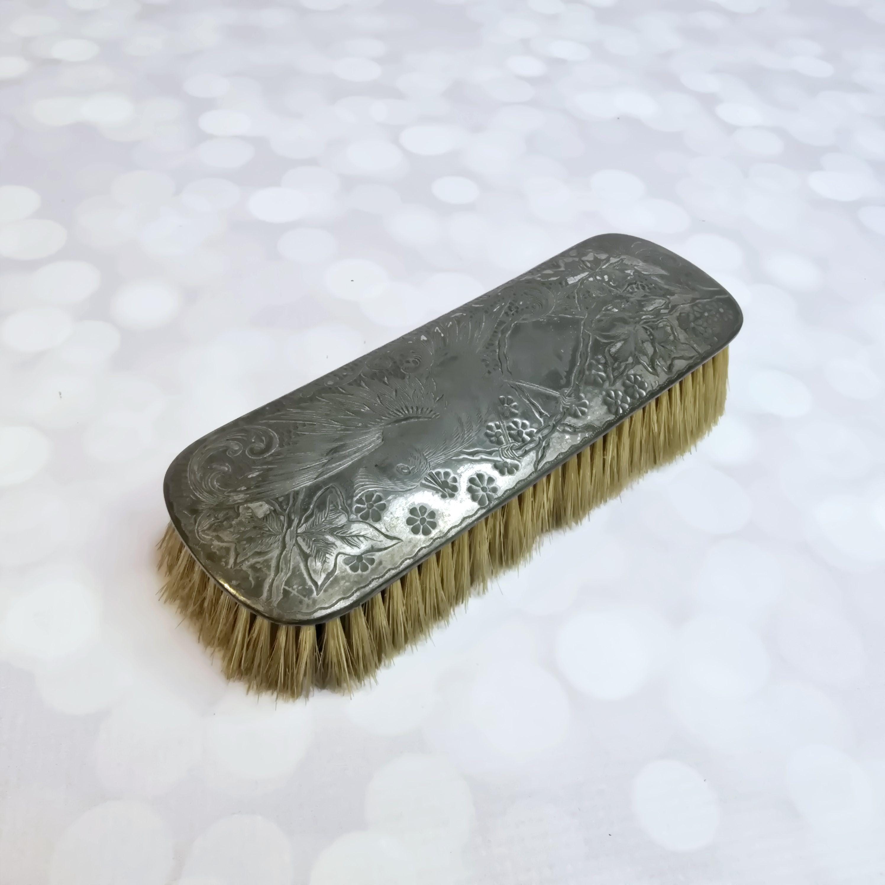 Antique Victorian Etched Silver Brush - Etsy