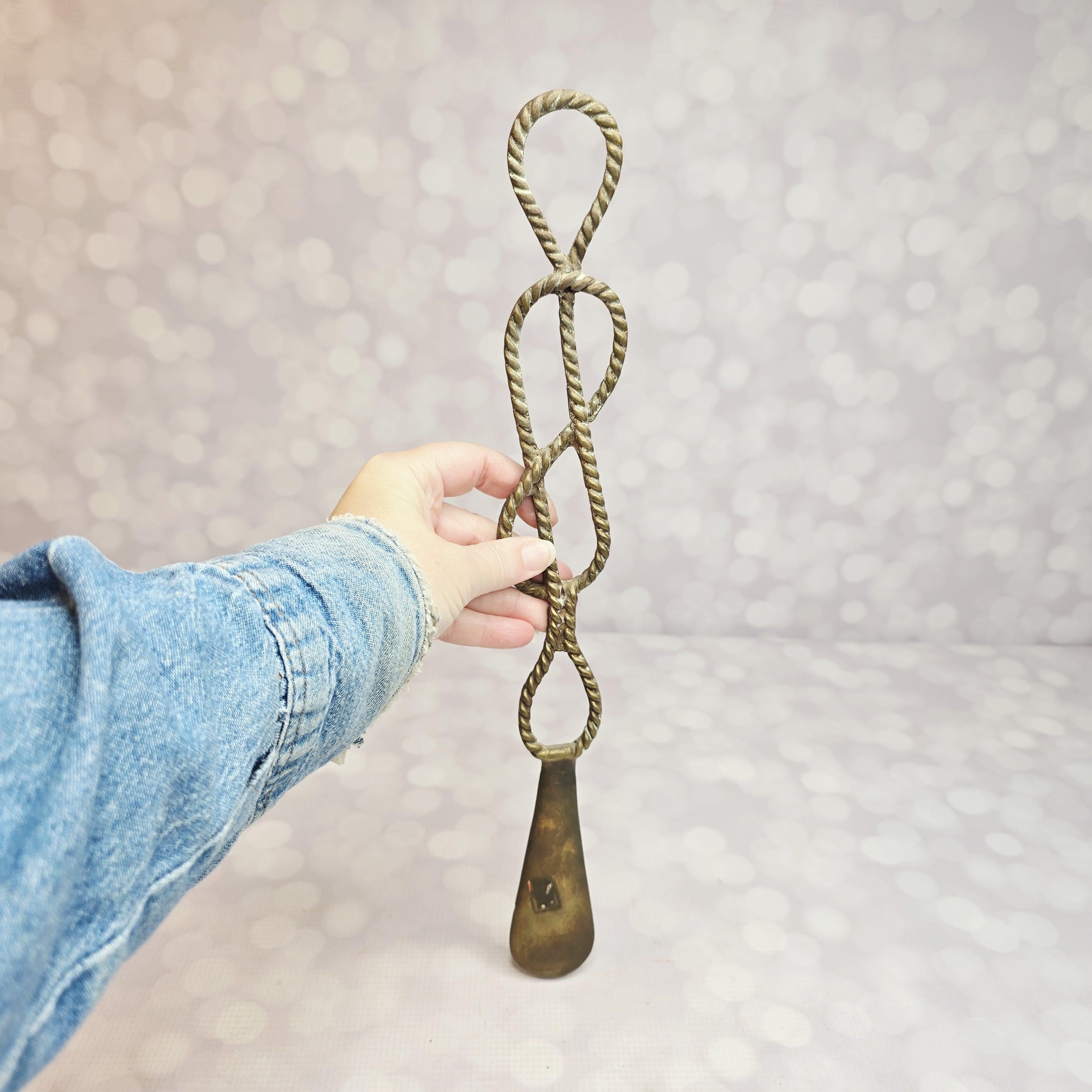 ヴィンテージ真鍮✖️木製靴ベラ ヴィンテージ真鍮製靴べら - Etsy 日本