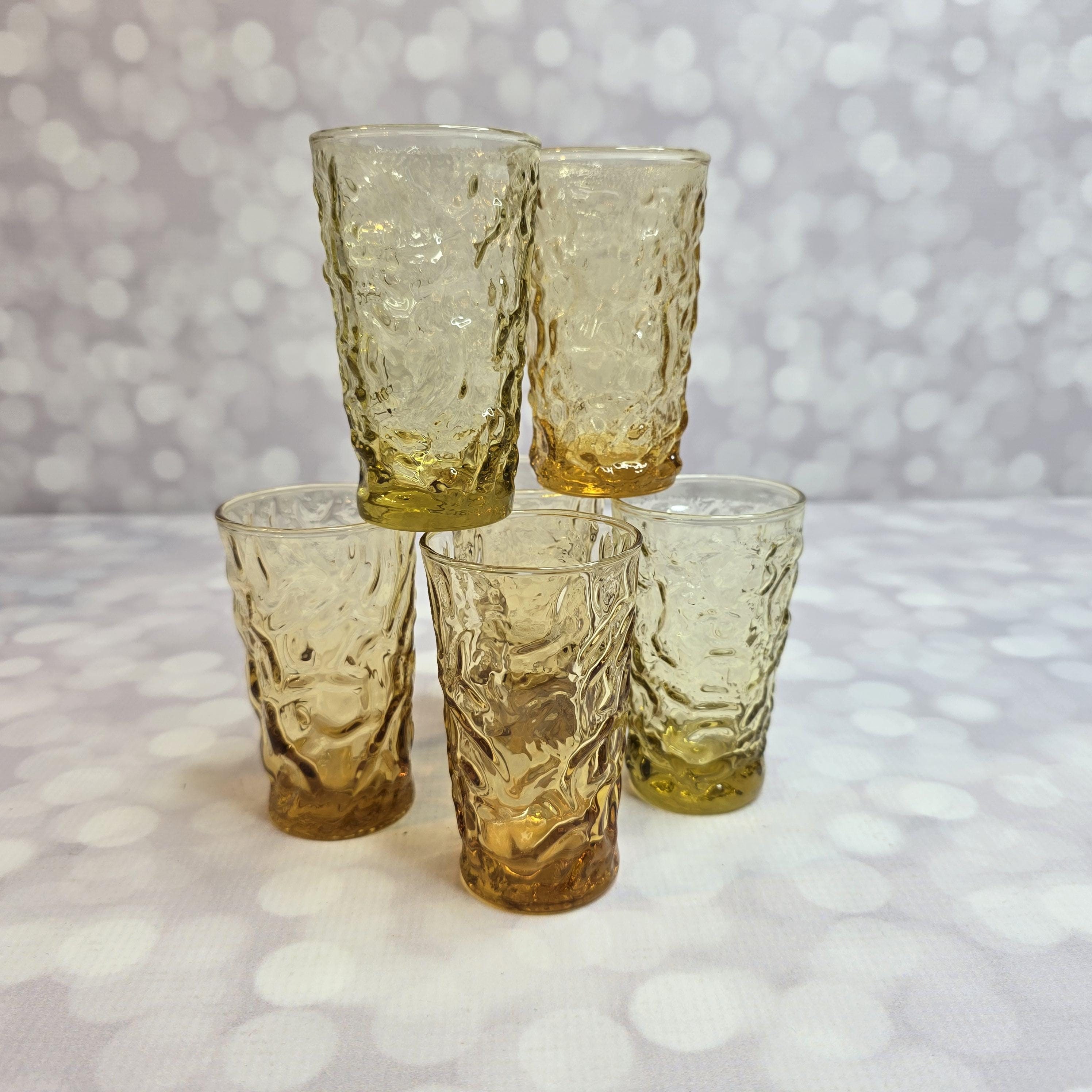 Vintage Gold El Rancho Juice Glass, Set of 6