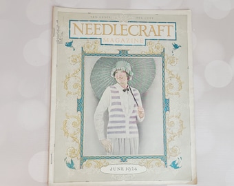 Revista Antique Needlecraft, junio de 1924