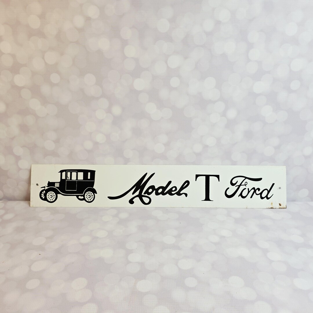 Vintage Metal Ford Model T Sign - Etsy