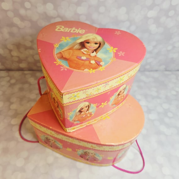 Vintage Barbie Heart Nesting Boxes, Set of 2 - Etsy
