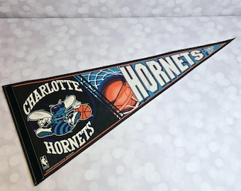 Vintage Charlotte Hornets Pennant