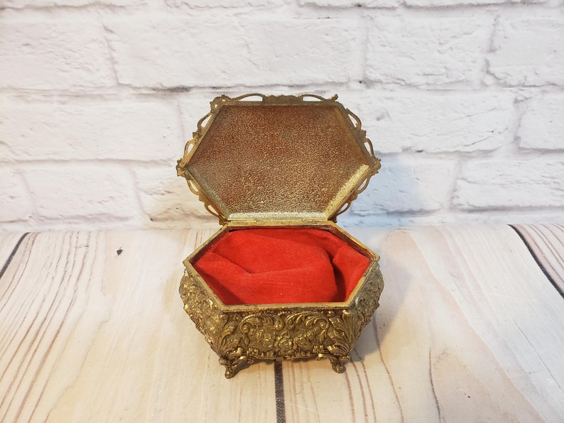Vintage Footed Trinket Box