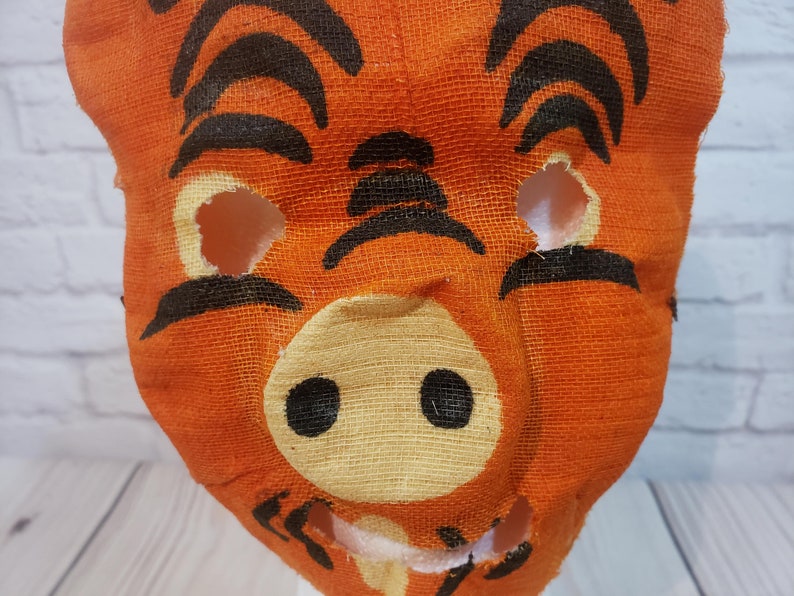 Antique Gauze Pig Halloween Mask