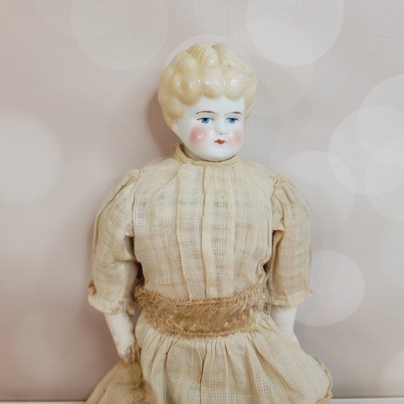 Antique German Low Brow Doll - Etsy