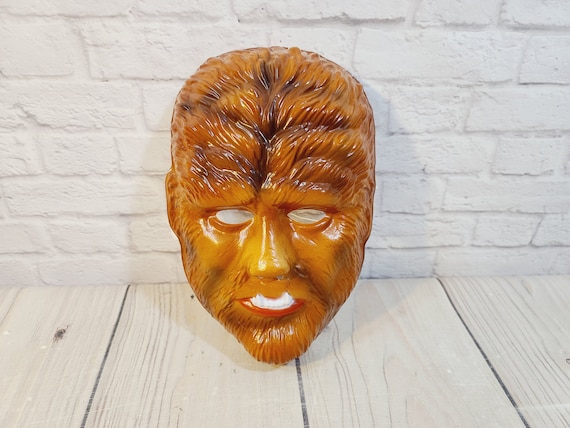 Vintage Wolfman Halloween Mask - image 1