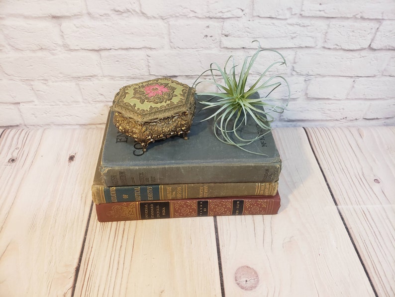 Vintage Footed Trinket Box