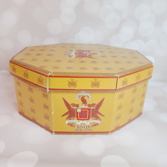 Vintage Knox Hat Box, Octagon - image 8