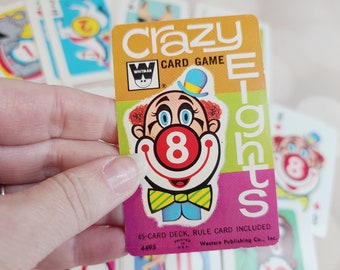 Vintage Crazy Eights Card Game